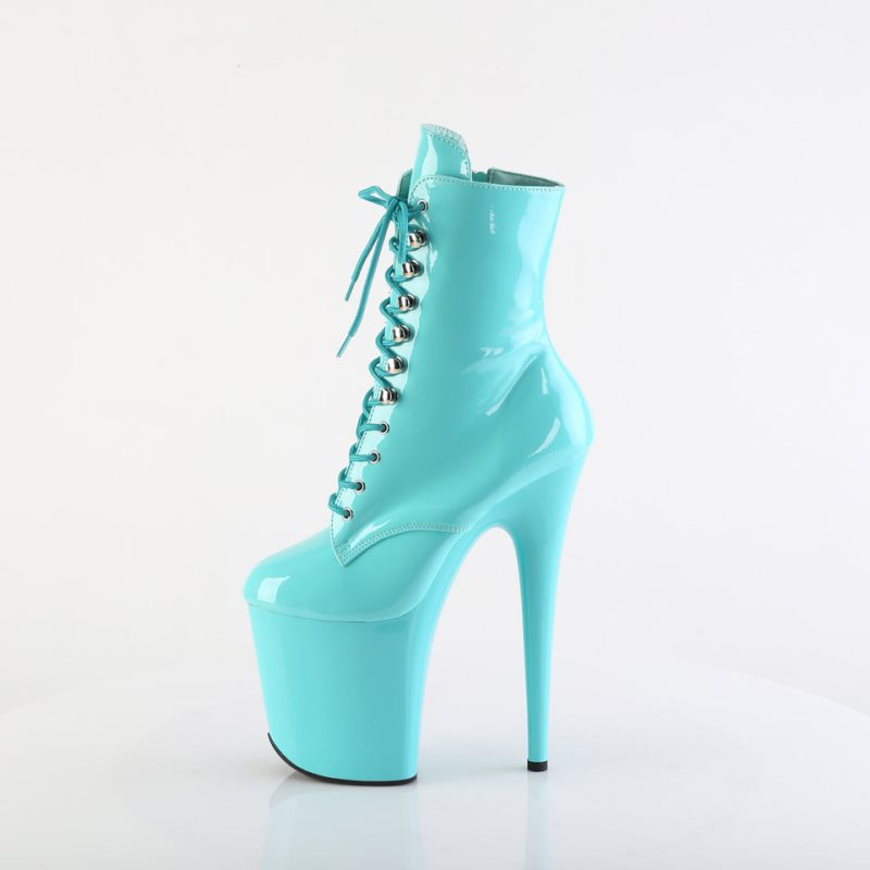 Pleaser Flamingo-1020 Women's Heels Boots Turquoise | NZ DEZTHA