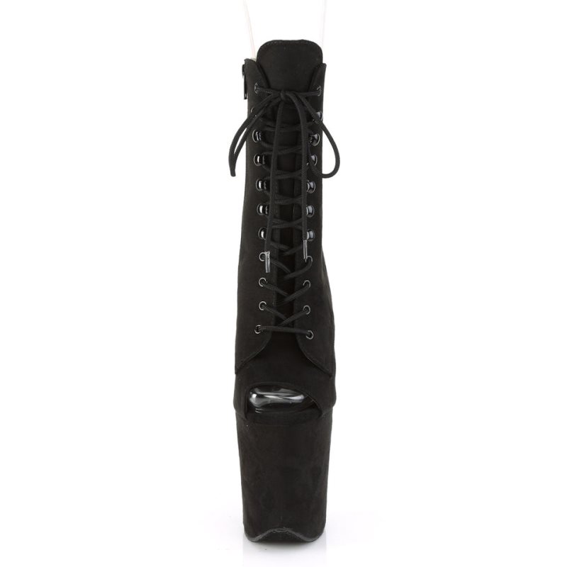 Pleaser Flamingo-1021FS Women's Heels Boots Black | NZ DWSBMJ