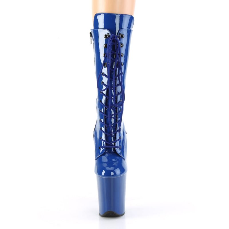 Pleaser Flamingo-1050 Women's Heels Boots Blue | NZ TDJSZR