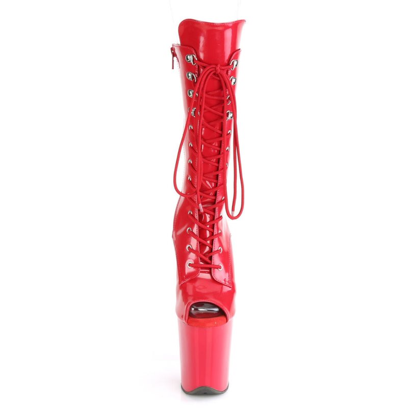 Pleaser Flamingo-1051 Women's Heels Boots Red | NZ HACSWT