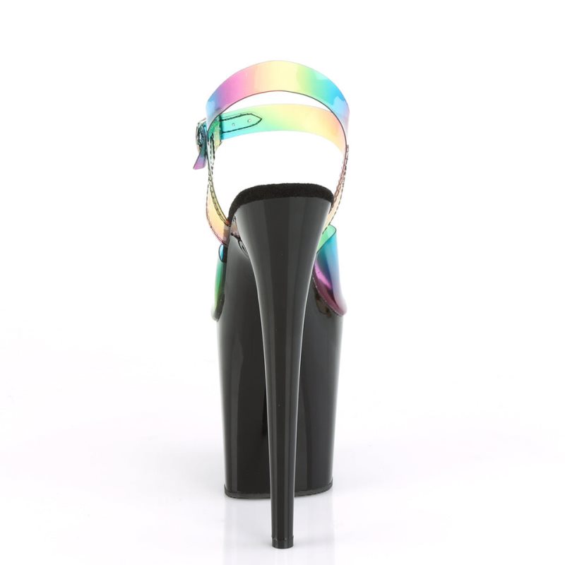 Pleaser Flamingo-808RB Women's Platform Heels Sandals Multicolor / Black | NZ RCYVAU