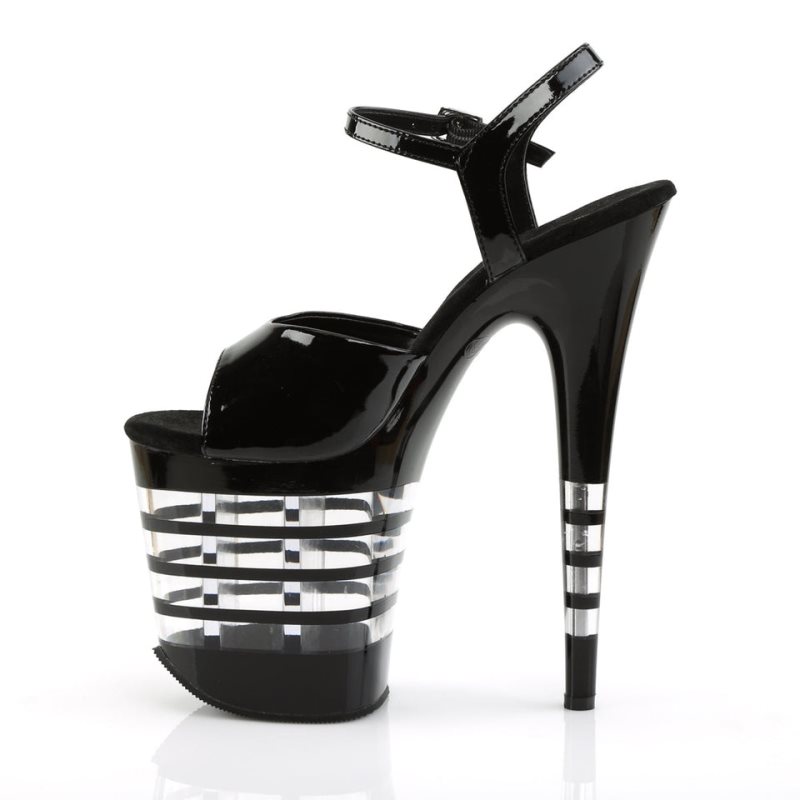 Pleaser Flamingo-809LN Women's Platform Heels Sandals Black | NZ FPXGTS