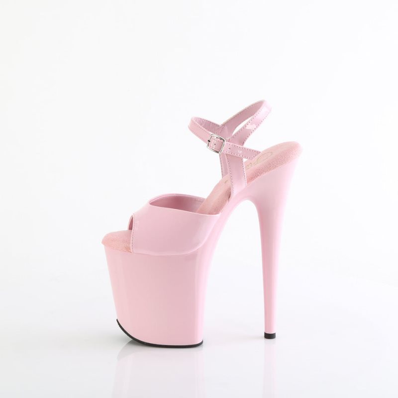 Pleaser Flamingo-809 Women's Platform Heels Sandals Pink | NZ UTNLDF