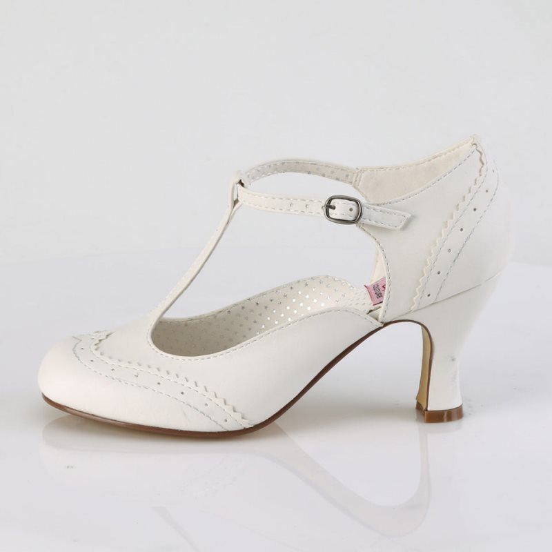 Pleaser Flapper-26 Women's Pumps White | NZ GIEBHP