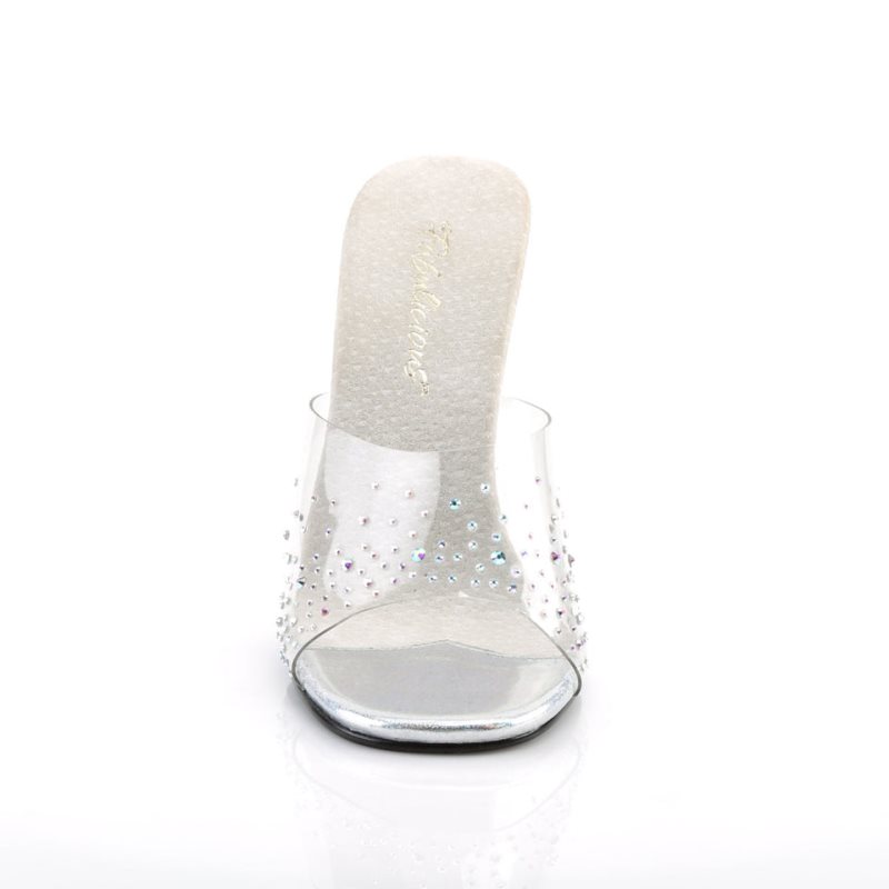 Pleaser Gala-01SD Women's Slides Clear | NZ CSEYDJ