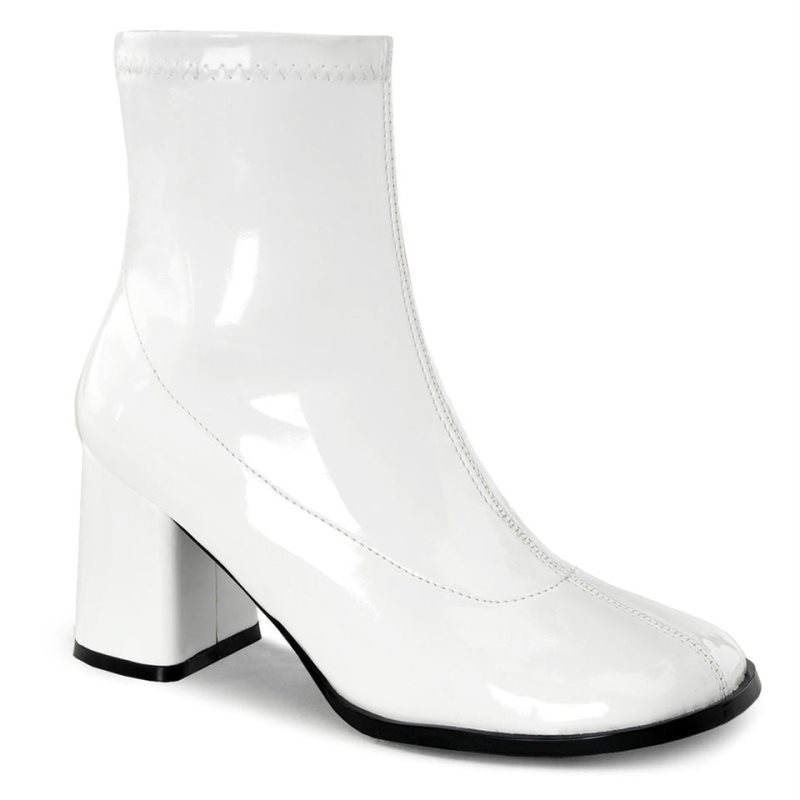 Pleaser Gogo-150 Women\'s Heels Boots White | NZ SHOWYE