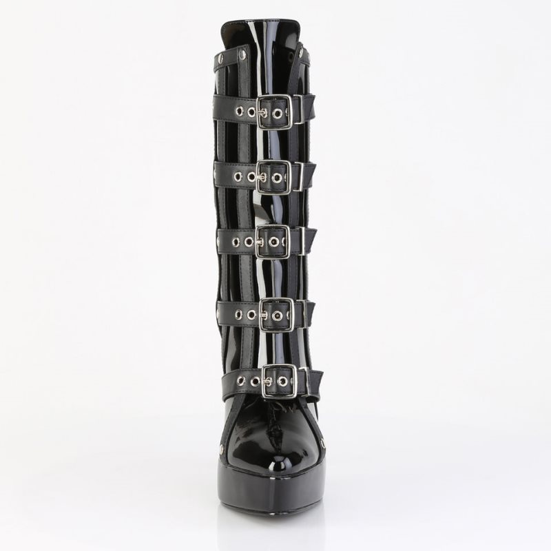 Pleaser Indulge-1038 Women's Heels Boots Black | NZ FRHJAU