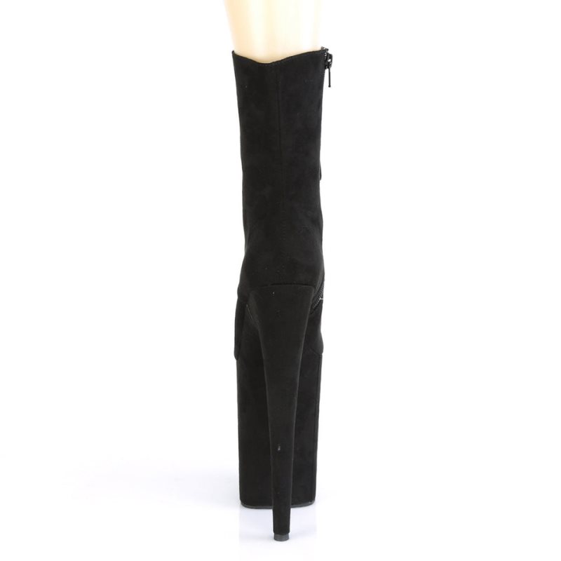 Pleaser Infinity-1020FS Women's Heels Boots Black | NZ UIWTOS