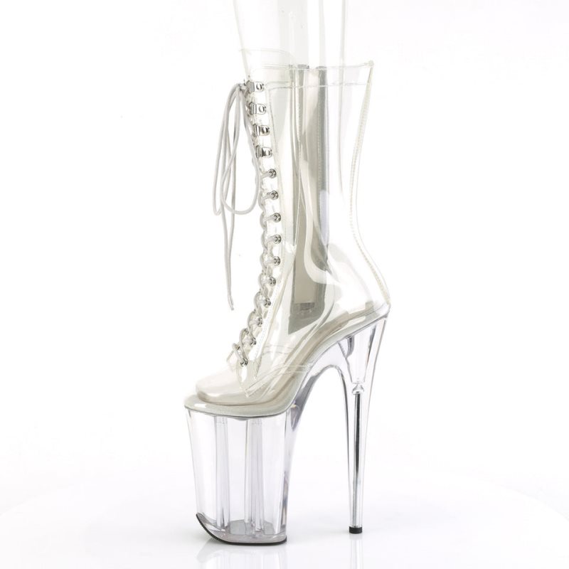 Pleaser Infinity-1050C Women's Heels Boots Clear | NZ ZLDSNV