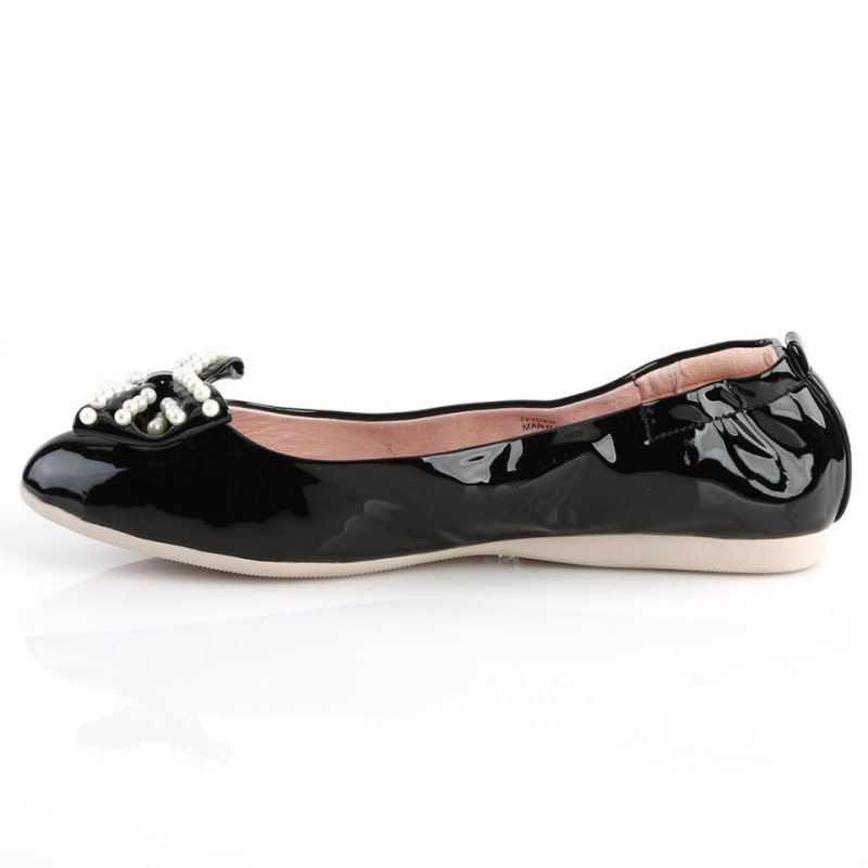 Pleaser Ivy-09 Women's Ballet Flats Black | NZ HQMUFV