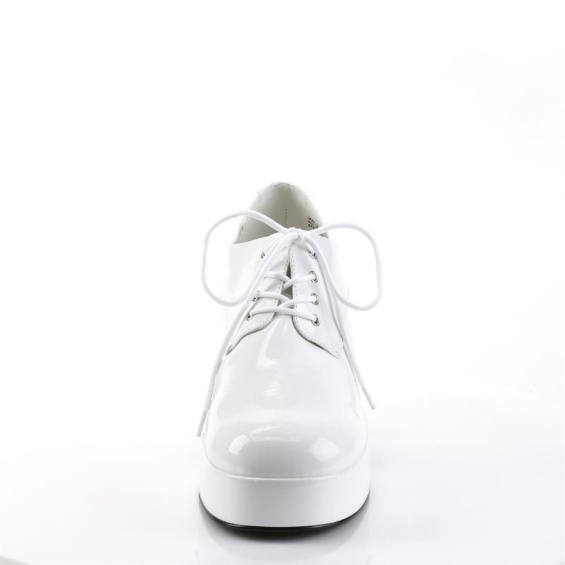 Pleaser Jazz-02 Men's Heels Boots White | NZ GTUZYE