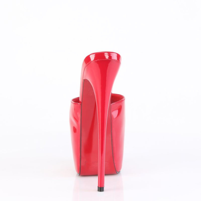 Pleaser Jubilant-01 Women's Platform Slides Red | NZ RHSYBU