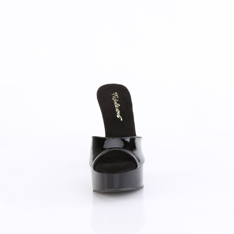 Pleaser Martini-501 Women's Platform Slides Black | NZ XQJVNO