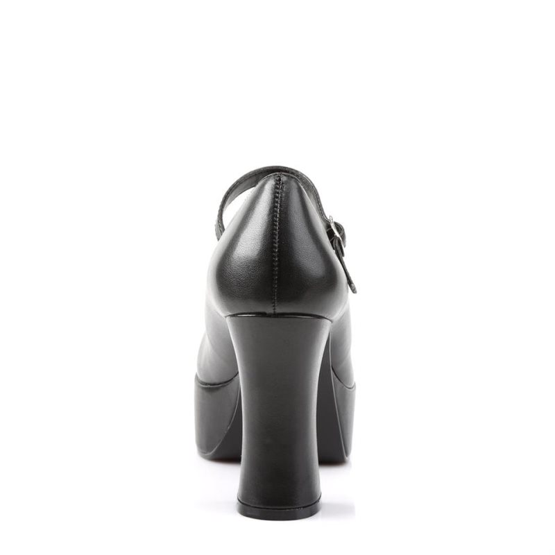 Pleaser Maryjane-50 Vegan Leather Women's Pumps Black | NZ AQXHTU