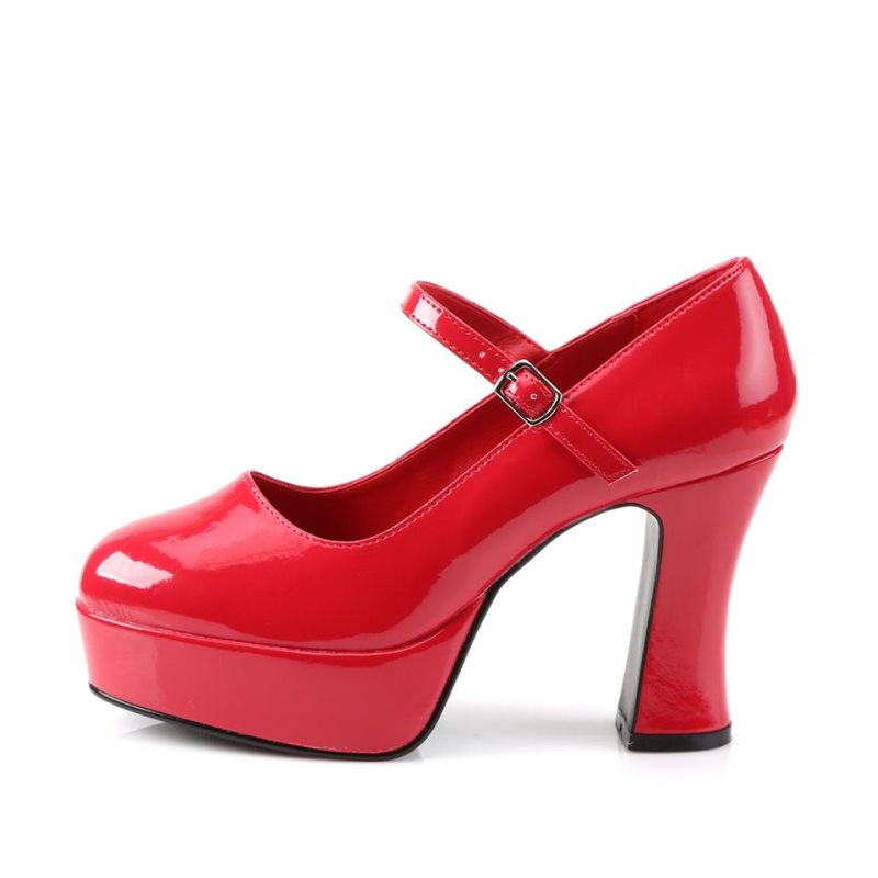 Pleaser Maryjane-50 Women's Pumps Red | NZ DPZGTL