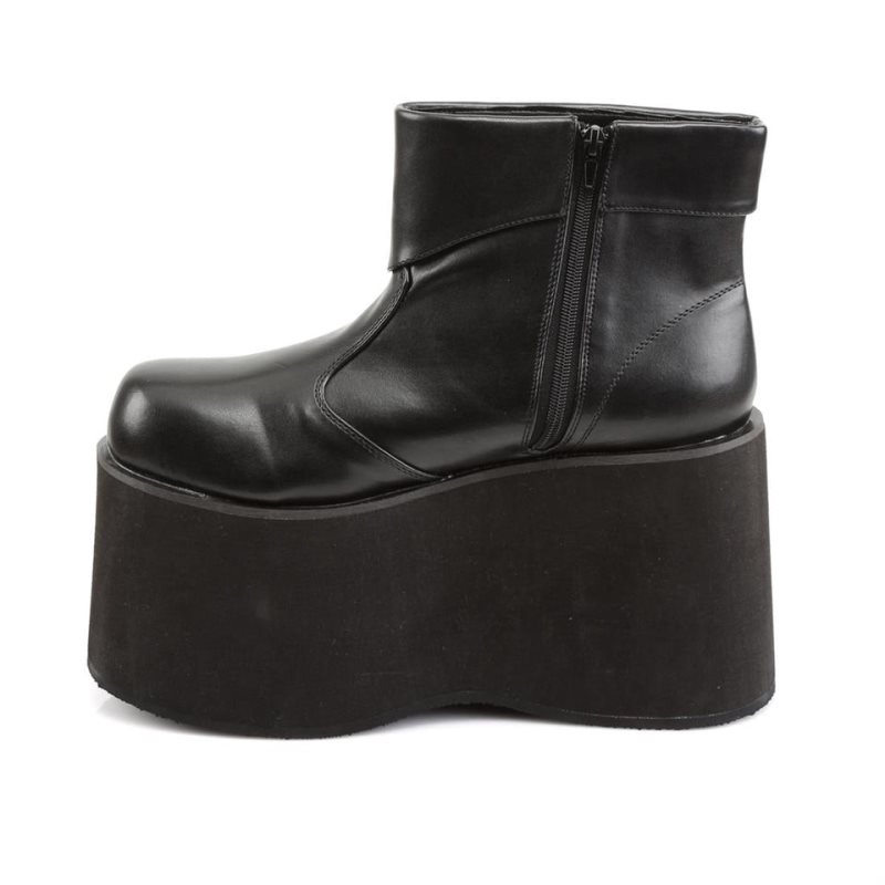 Pleaser Monster-02 Vegan Leather Women's Ankle Boots Black | NZ JEYCPO