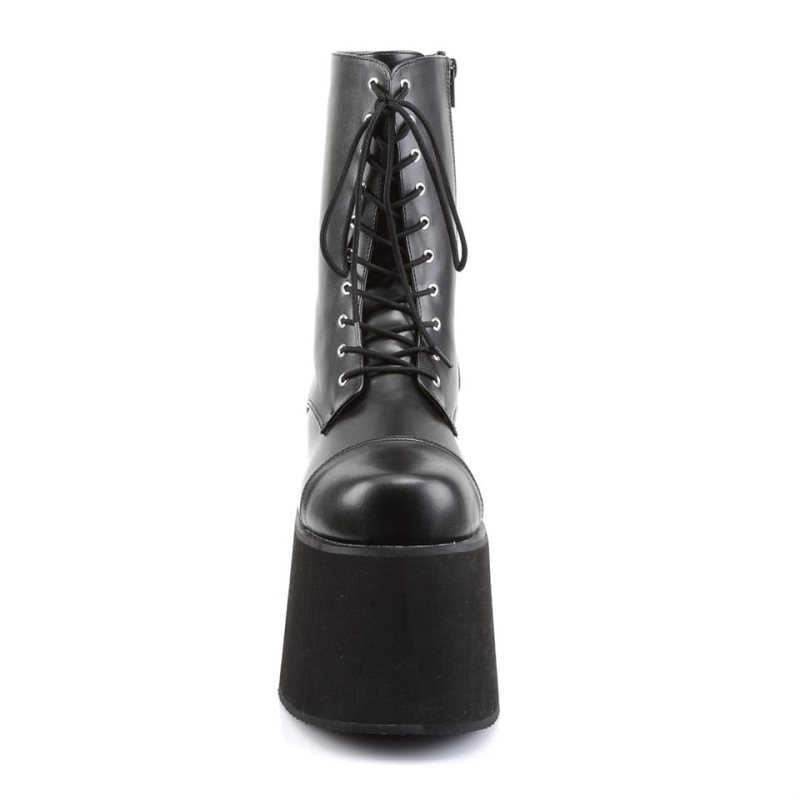 Pleaser Monster-10 Vegan Leather Women's Ankle Boots Black | NZ ZOYVJH