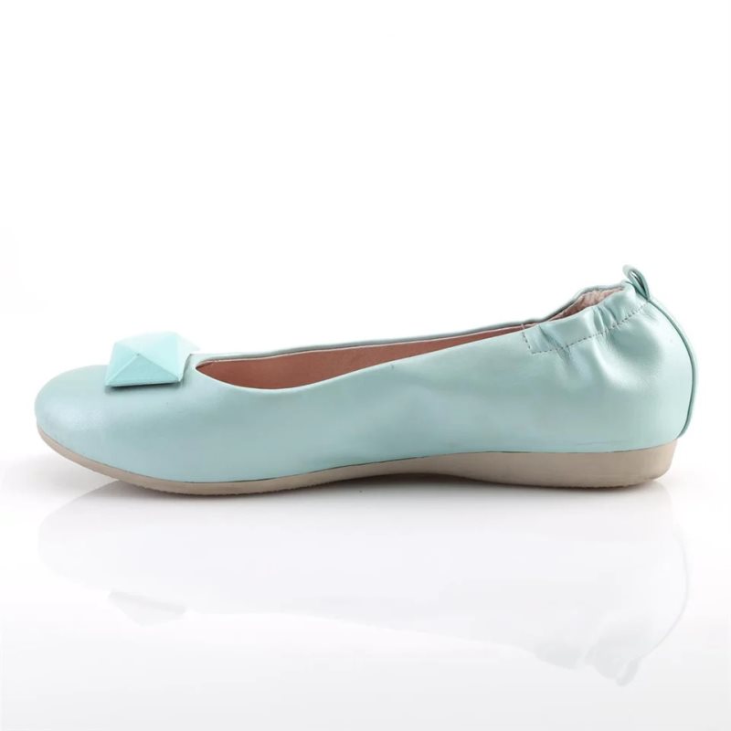 Pleaser Olive-08 Women's Ballet Flats Blue | NZ KHLJSR