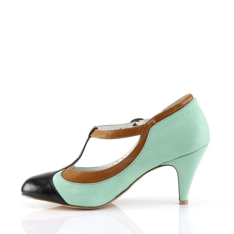 Pleaser Peach-03 Women's Pumps Green | NZ ECXFTR