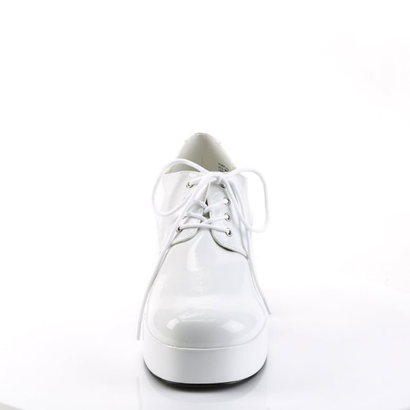 Pleaser Pimp-02 Men's Ankle Boots White | NZ VTYXDK