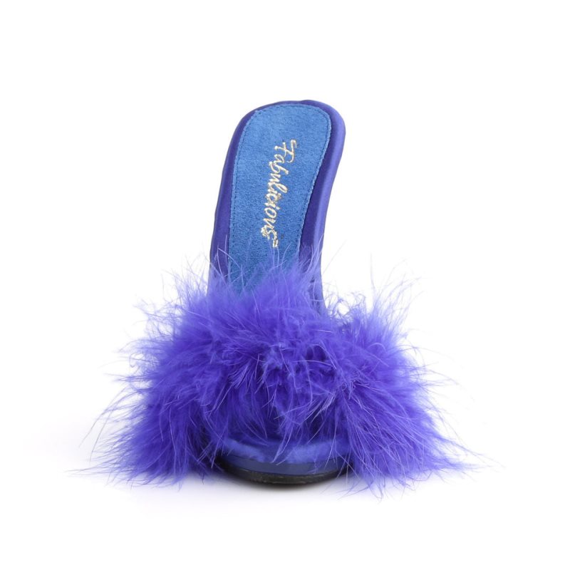 Pleaser Poise-501F Women's Platform Slides Blue | NZ CGEKTB