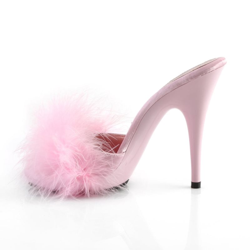 Pleaser Poise-501F Women's Platform Slides Pink | NZ GTXNLM