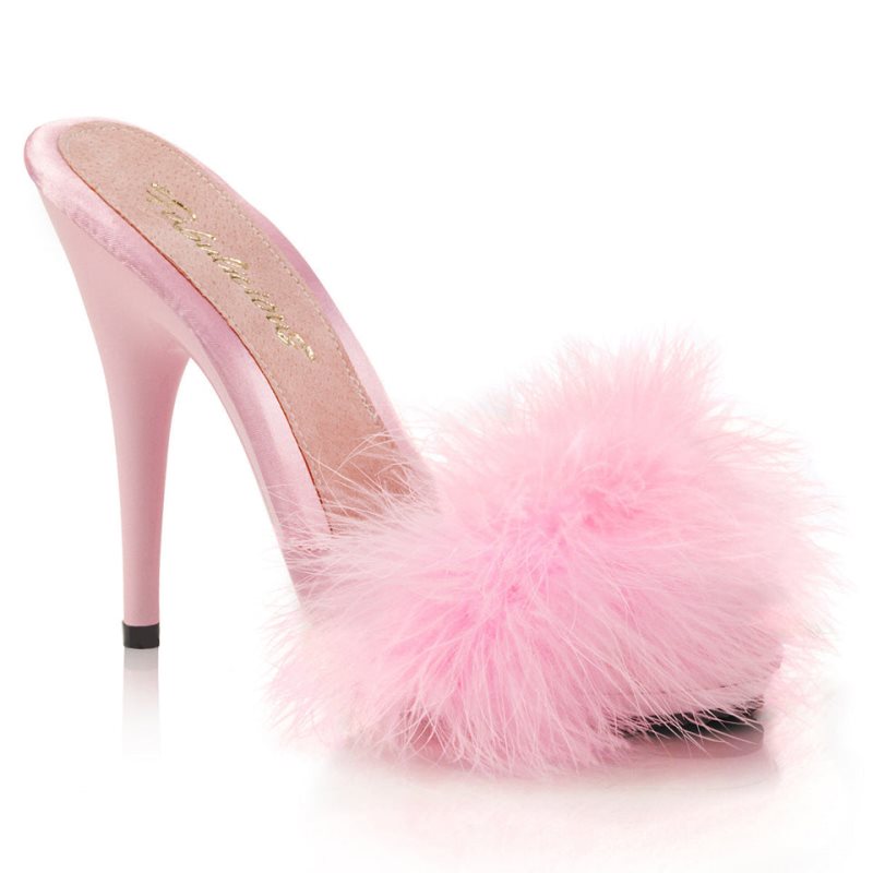 Pleaser Poise-501F Women\'s Platform Slides Pink | NZ GTXNLM