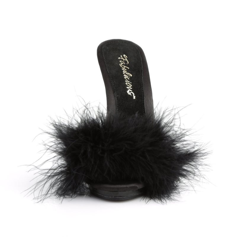 Pleaser Poise-501F Women's Platform Slides Black | NZ RLEXUY