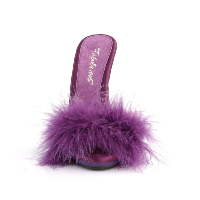 Pleaser Poise-501F Women's Platform Slides Purple | NZ WZBGTP