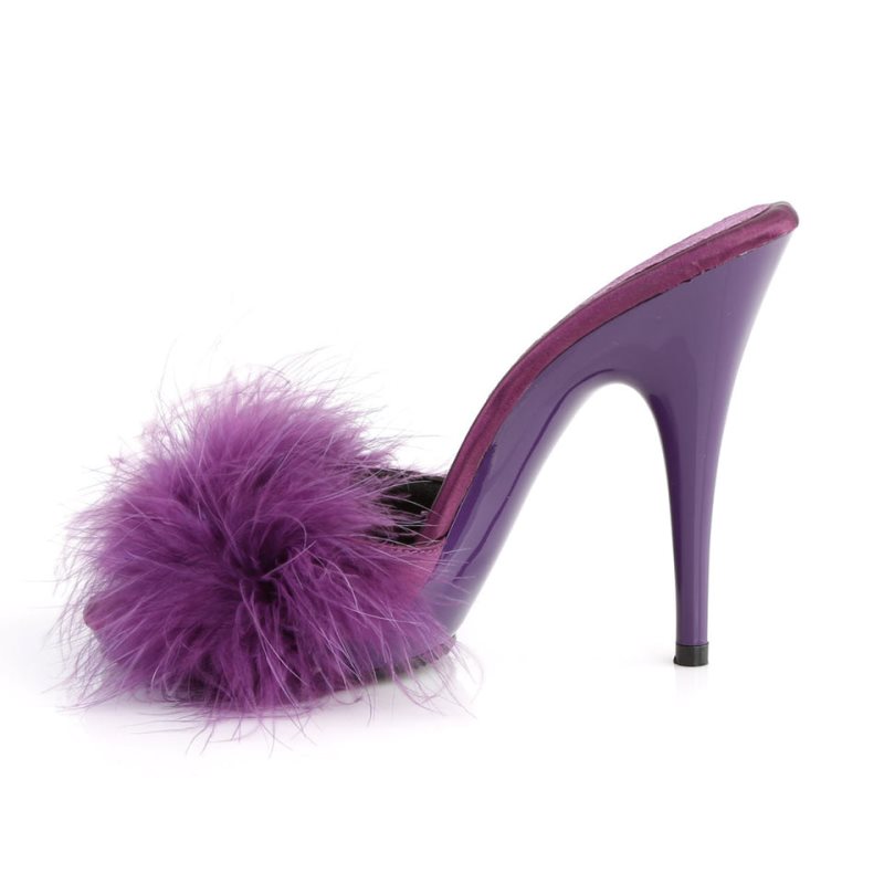 Pleaser Poise-501F Women's Platform Slides Purple | NZ WZBGTP