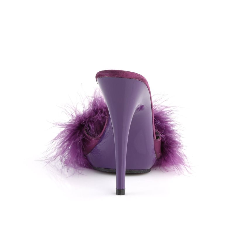 Pleaser Poise-501F Women's Platform Slides Purple | NZ WZBGTP