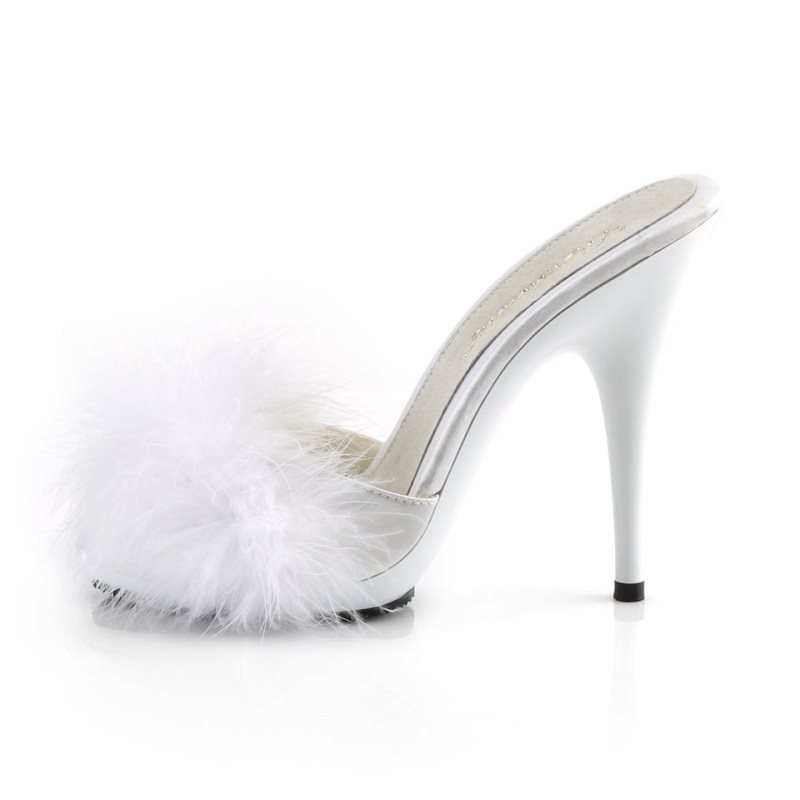 Pleaser Poise-501F Women's Platform Slides White | NZ VSGILT