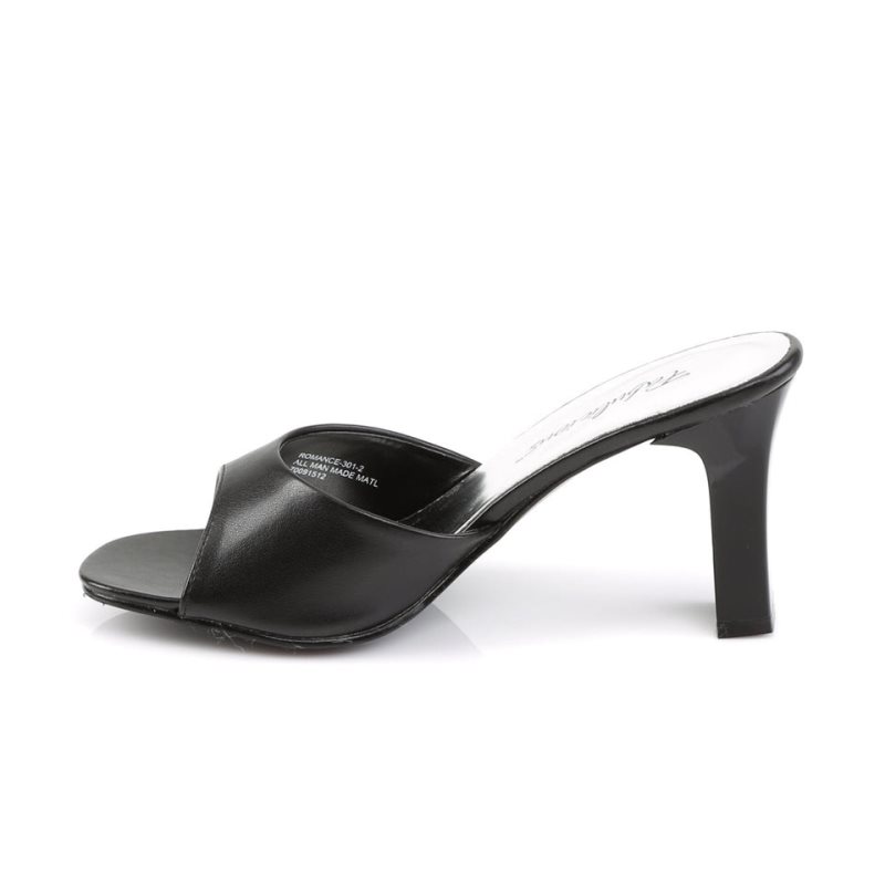 Pleaser Romance-301-2 Women's Slides Black | NZ DRAYTX