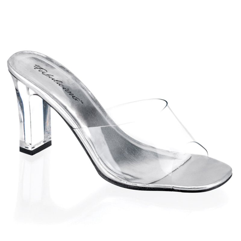 Pleaser Romance-301 Women\'s Slides Clear | NZ KMVTJI