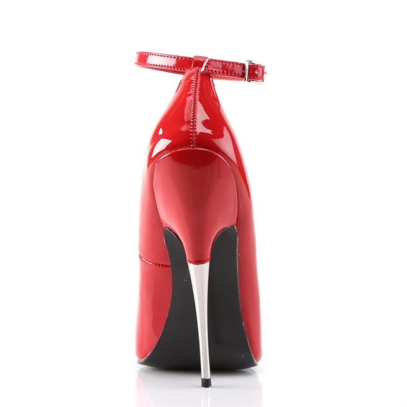 Pleaser Scream-12 Women's Pumps Red | NZ PIMFJY