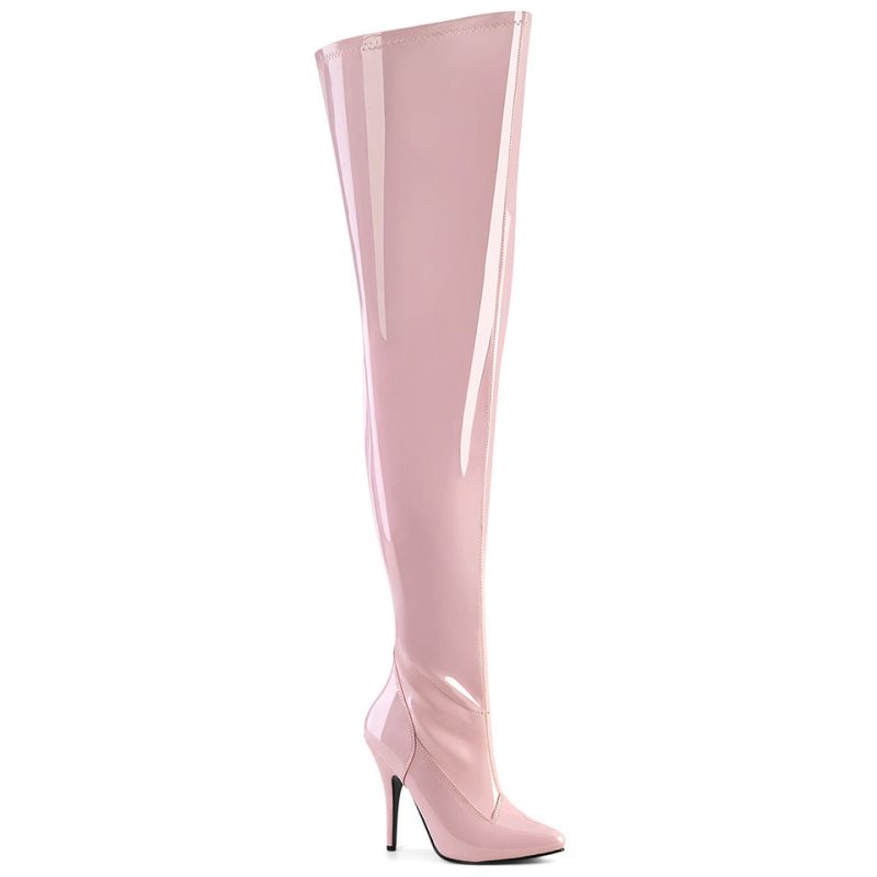 Pleaser Seduce-3000WC Women\'s Thigh High Boots Pink | NZ CTGSPN