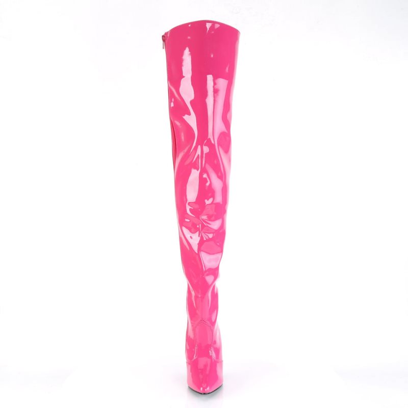 Pleaser Seduce-3010 Women's Thigh High Boots Pink | NZ GLWCAR