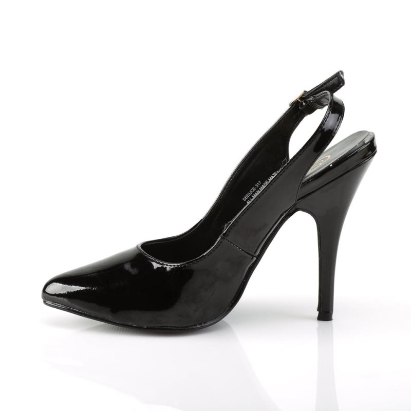 Pleaser Seduce-317 Women's Pumps Black | NZ WUKOMA