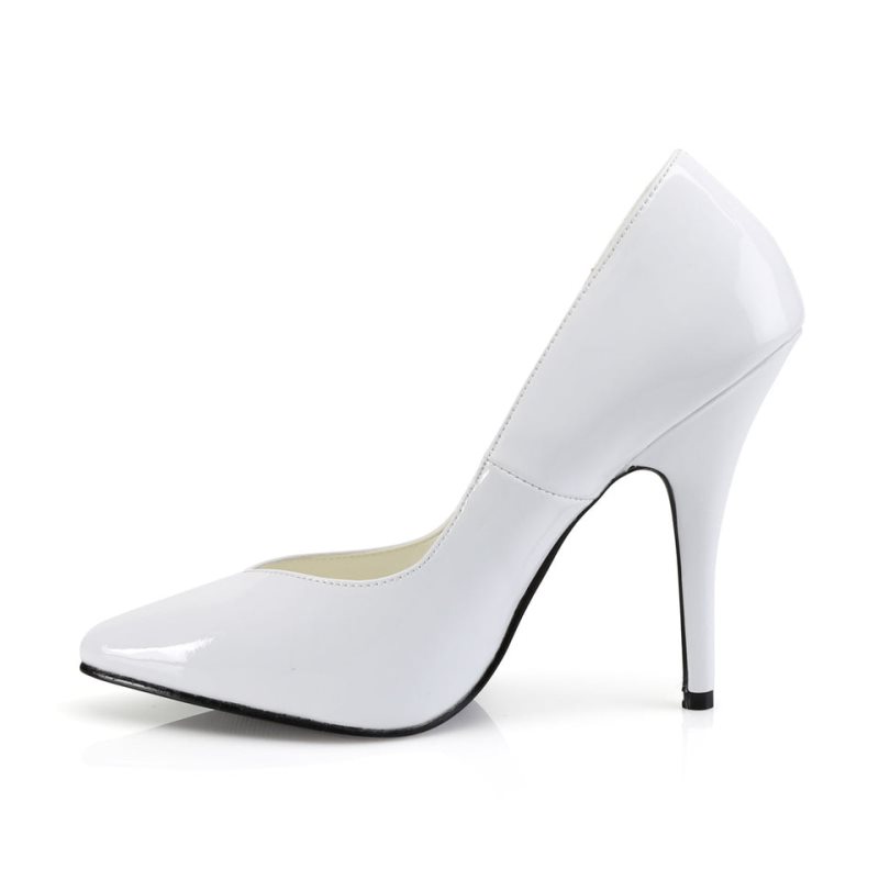 Pleaser Seduce-420V Women's Pumps White | NZ QGKXNR