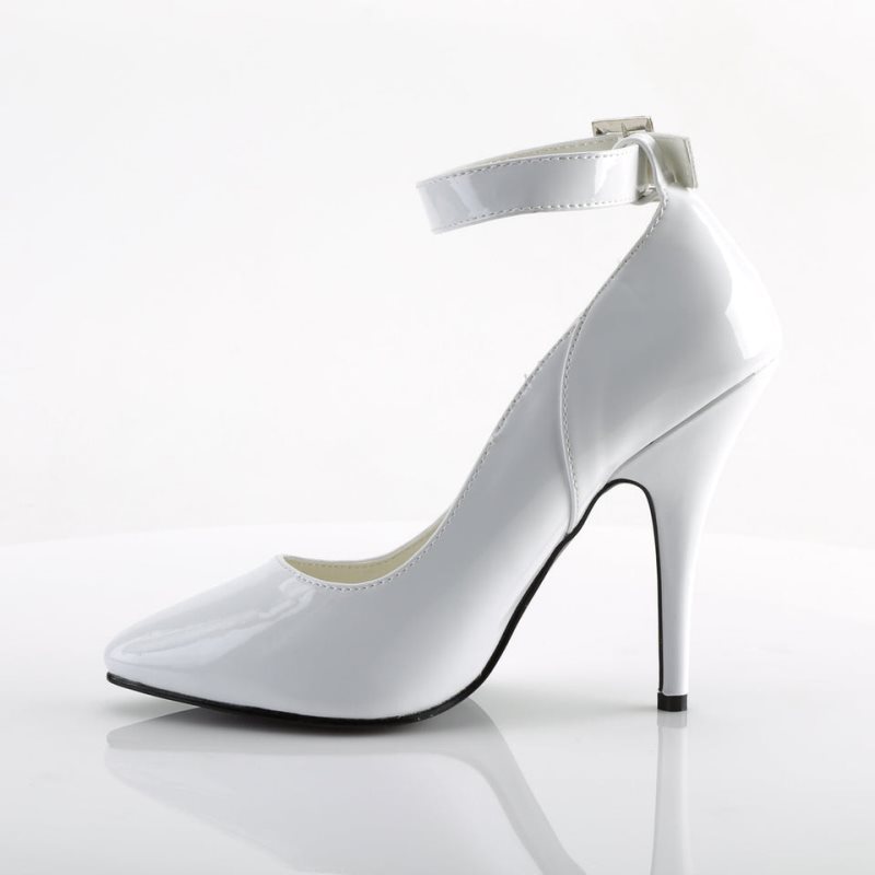 Pleaser Seduce-431 Women's Pumps White | NZ SECHGW