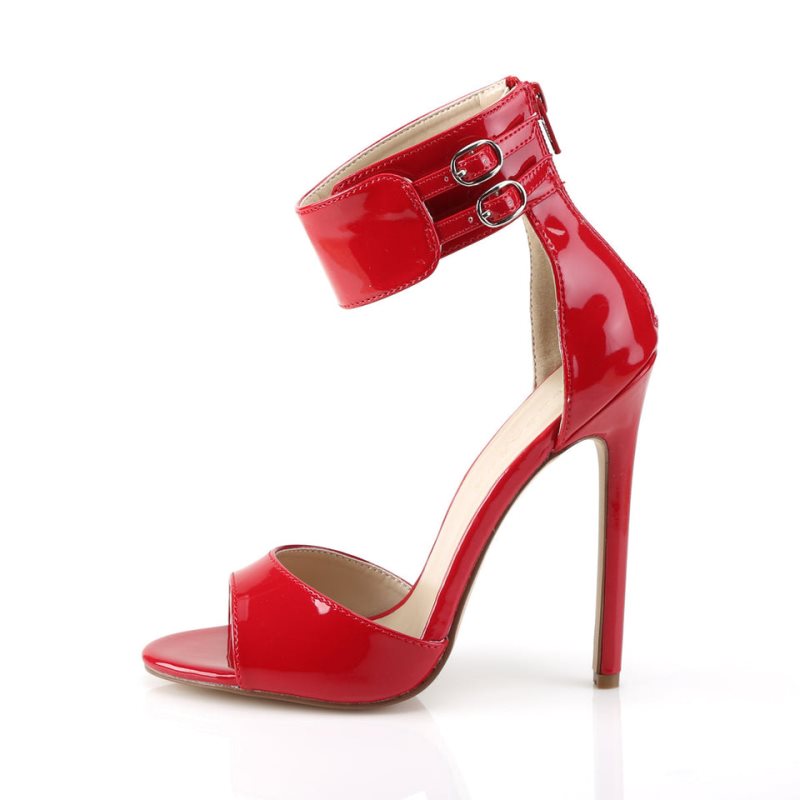 Pleaser Sexy-19 Women's Heels Sandals Red | NZ SDZXET