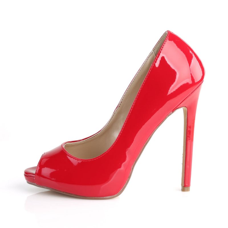 Pleaser Sexy-42 Women's Pumps Red | NZ UHGXVJ