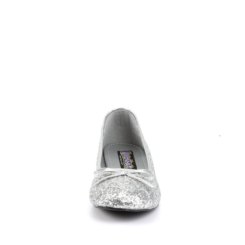 Pleaser Star-16G Women's Ballet Flats Silver | NZ PWGBIQ