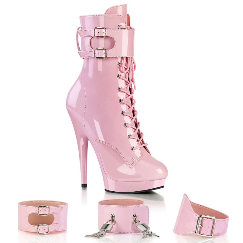 Pleaser Sultry-1023 Women\'s Heels Boots Pink | NZ MJPKDU