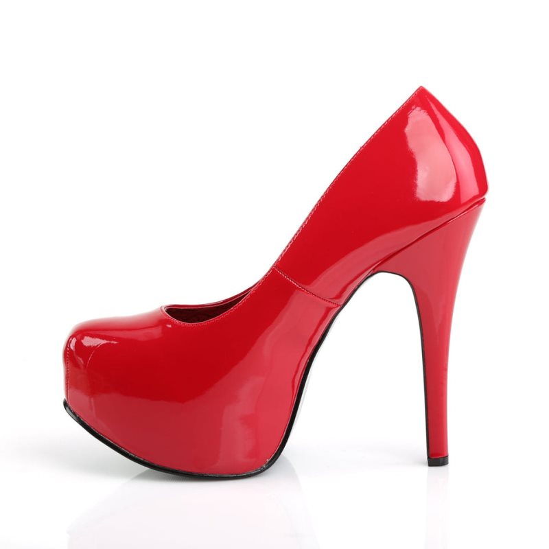 Pleaser Teeze-06W Women's Pumps Red | NZ XIOCGR