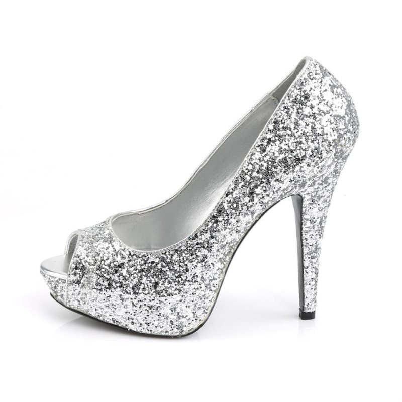 Pleaser Twinkle-18G Women's Pumps Silver | NZ LHOAJI