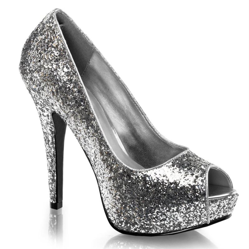 Pleaser Twinkle-18G Women\'s Pumps Silver | NZ LHOAJI